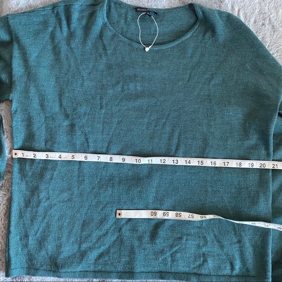 NEW Eileen Fisher 100% Wool Boxy Sweater - Picture 7 of 9
